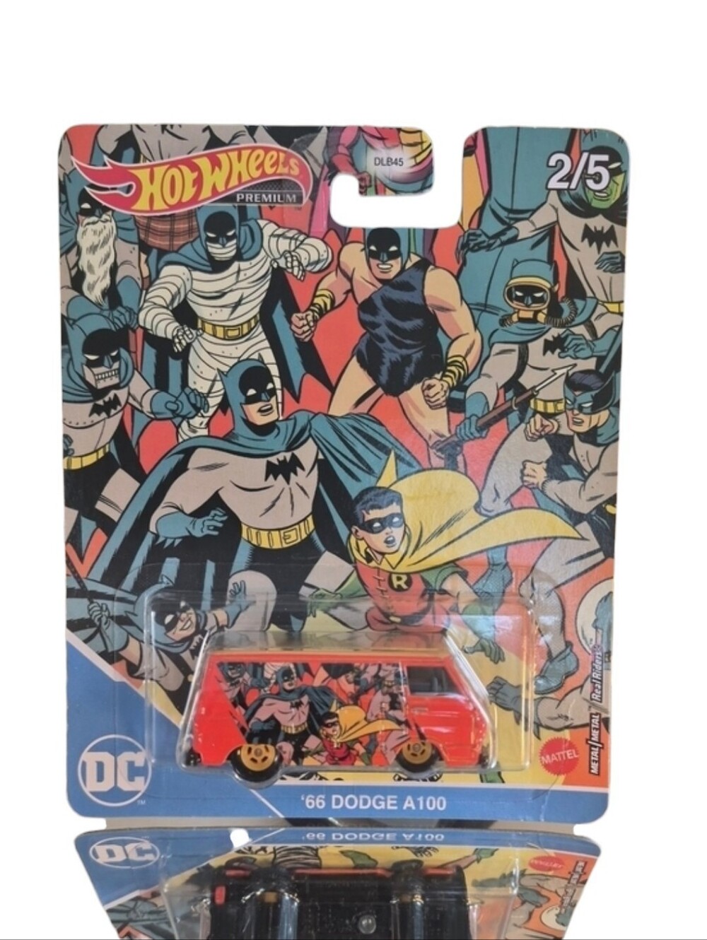 Hot Wheels Premium Batman n Robin '66 Dodge A100, 1:64, Multicolor.